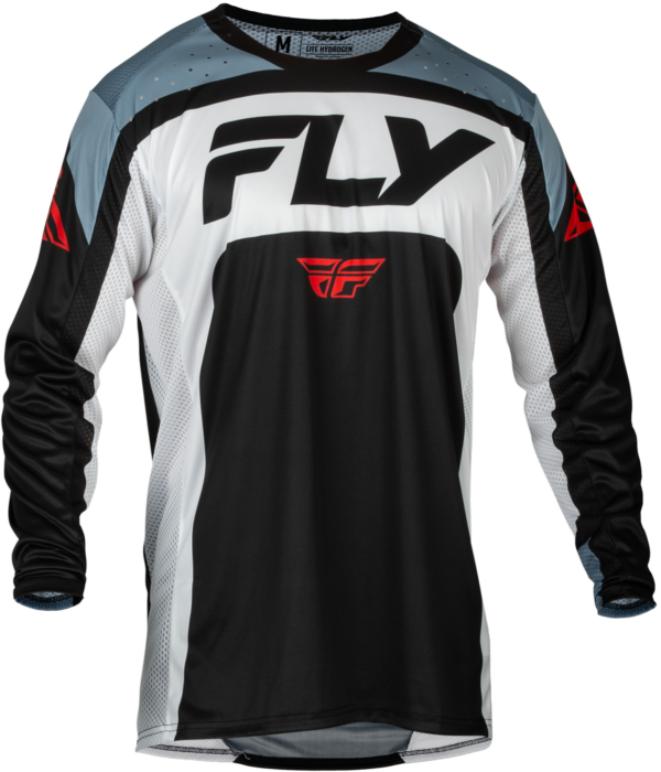 FLY RACING YOUTH LITE JERSEY BLACK/WHITE/DENIM GREY YXL - 377-720YXL