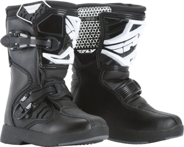 FLY RACING YOUTH MAVERIK MINI BOOTS BLACK SZ Y10 - 364-55096