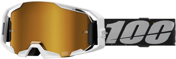 100-PERCENT ARMATIC GOGGLE RAPIDRACER MIRROR TRUE GOLD - 50060-00007