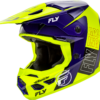 FLY RACING KINETIC RALLY HELMET HI-VIS/BLUE/BLACK LG - A0030579LG - Image 3