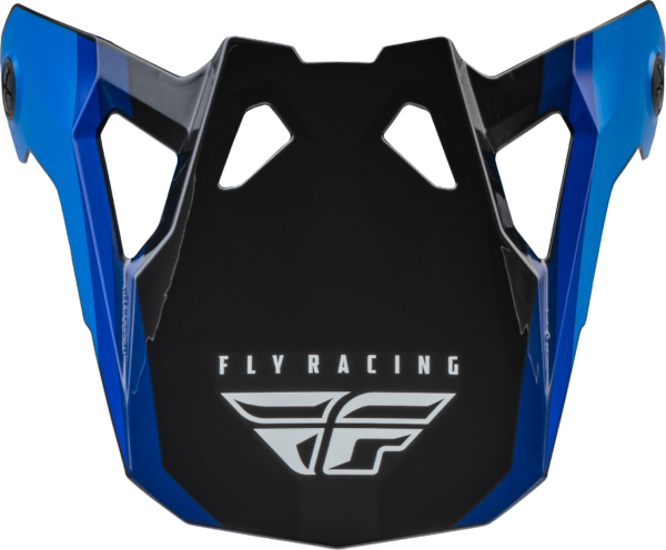 FLY RACING FORMULA CP RUSH HELMET VISOR BLACK/BLUE/WHITE MD-2X - 73-87301L