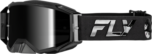 FLY RACING ZONE PRO GOGGLE BLACK/BLACK W/ BLACK MIRROR/SMOKE LENS - 37-5192