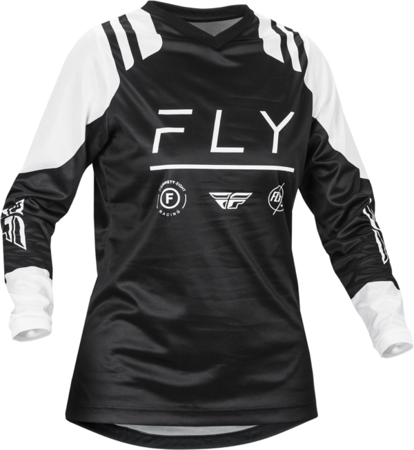 FLY RACING WOMEN'S F-16 JERSEY BLACK/WHITE XL - 377-822X