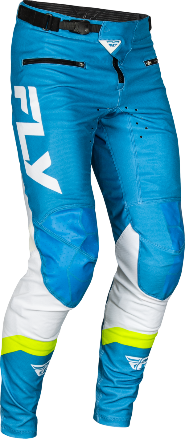 FLY RACING RAYCE BICYCLE PANTS BLUE/WHITE/LIME GREEN SZ 36 - 378-06236