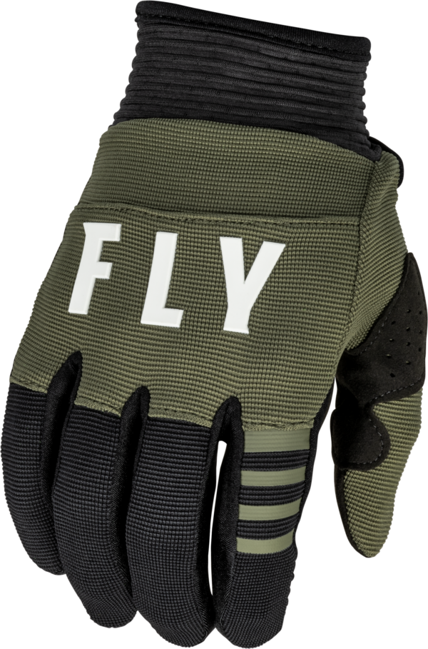 FLY RACING YOUTH F-16 GLOVES OLIVE GREEN/BLACK YXS - 376-913YXS