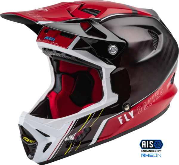 FLY RACING YOUTH WERX-R CARBON HELMET RED CARBON YL - 73-9226YL