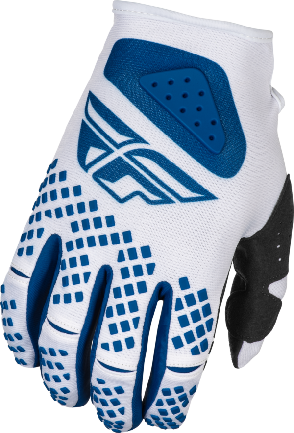 FLY RACING KINETIC CENTER GLOVES WHITE/NAVY XS - 378-511XS