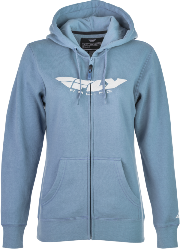 FLY RACING WOMEN'S FLY CORPORATE ZIP UP LIGHT BLUE XL - 358-0063X