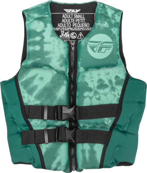 FLY RACING WMN'S NEOPRENE FLOTATION VEST DARK TEAL/LIGHT TEAL XS - 221-30421XS