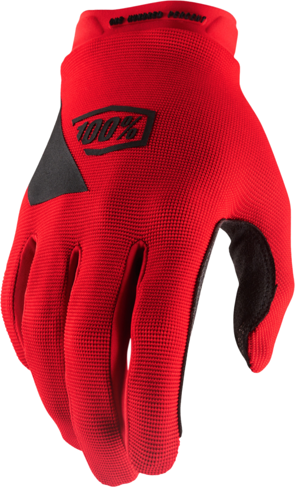 100-PERCENT RIDECAMP YOUTH GLOVES RED SM - 10012-00004