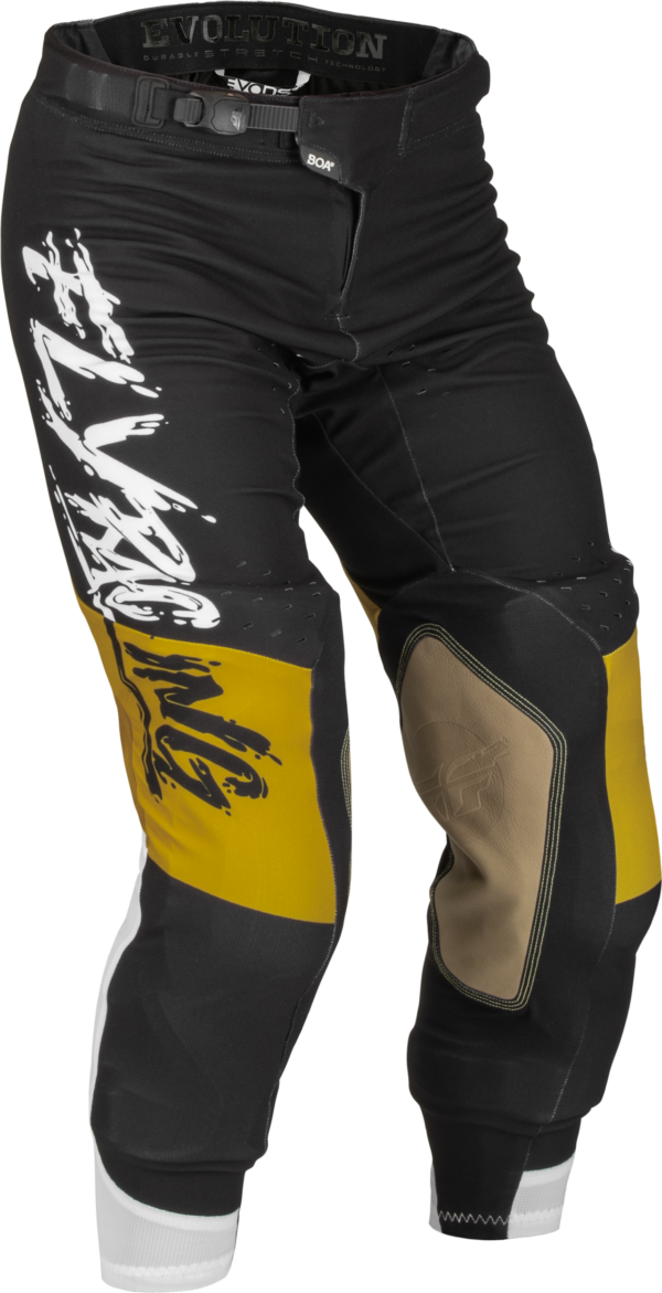 FLY RACING EVOLUTION DST L.E. BRAZEN PANTS WHITE/GOLD/BLACK SZ 32 - 376-13432