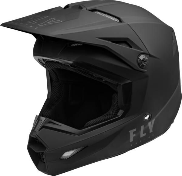 FLY RACING KINETIC SOLID HELMET MATTE BLACK XS - F73-3471XS