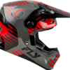 FLY RACING FORMULA CP SLICE HELMET GREY/RED/BLACK XL - 73-0051X - Image 4