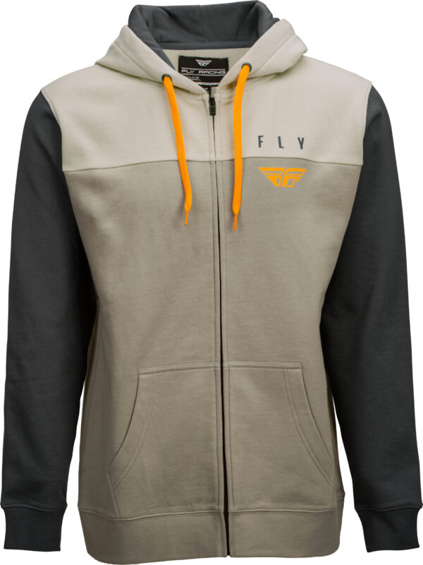 FLY RACING FLY HORIZONTAL ZIP UP HOODIE KHAKI/STONE/GREY SM - 354-0253S