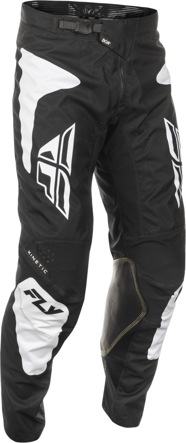 FLY RACING KINETIC SYM PANTS BLACK/WHITE SZ 40 - 378-43140