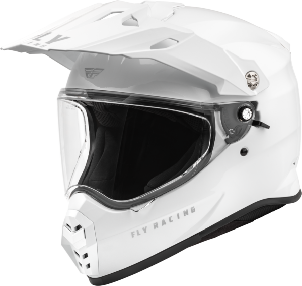 FLY RACING TREKKER SOLID HELMET WHITE SM - 73-7022S