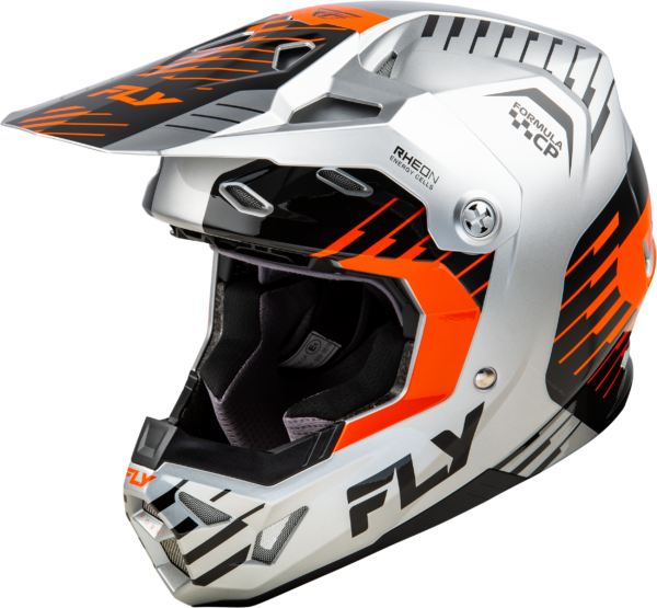 FLY RACING FORMULA CP SLICE HELMET GREY/ORANGE/BLACK XS - 73-0053XS