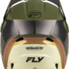 FLY RACING KINETIC RALLY HELMET MATT MOSS GRY/KHAKI/OFF-WHT XS - A0030594XS - Image 2