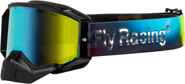 FLY RACING ZONE ELITE SNOW GOGGLE LEGACY W/ AMBER MIRROR/PLRZD SMK LENS - FLB-24ZP4