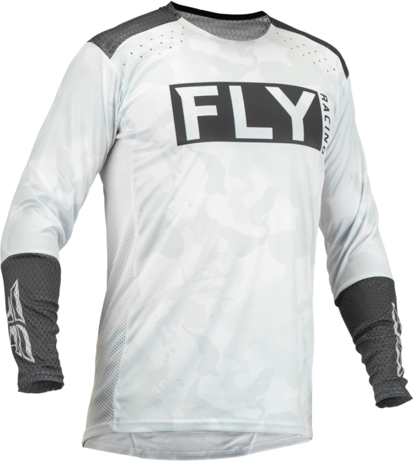 FLY RACING LITE L.E. STEALTH JERSEY WHITE/GREY SM - 376-724S