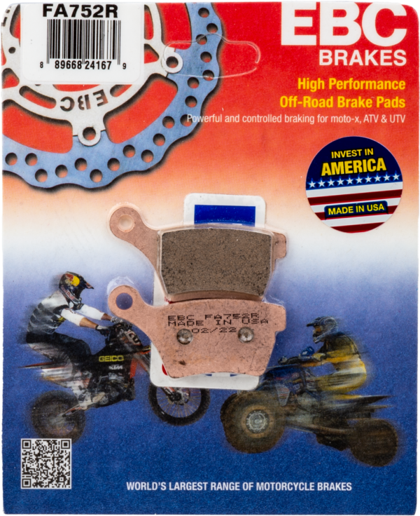 EBC BRAKE PADS FA752R SINTERED R SERIES - FA752R