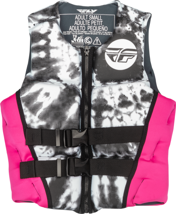 FLY RACING WMN'S NEOPRENE FLOTATION VEST NEON PINK/WHITE/BLACK SM - 221-30422S