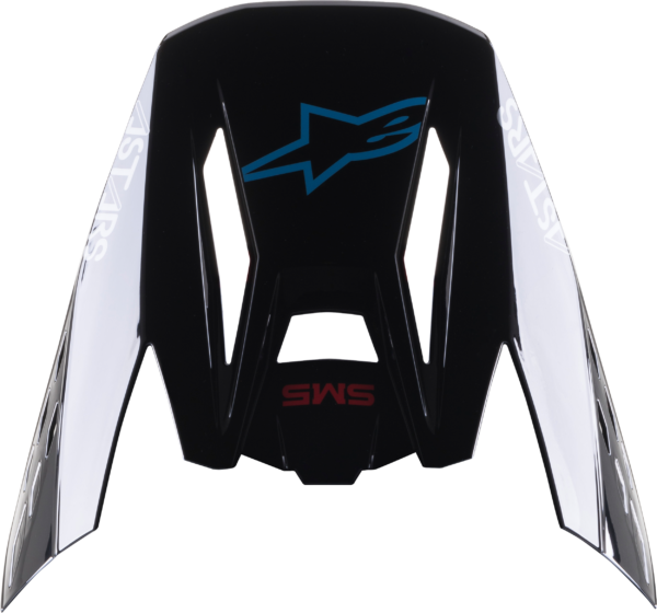 ALPINESTARS S-M5 BOND VISOR BLACK/CYAN GLOSSY - 8983422-1281-OS