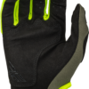 FLY RACING YOUTH KINETIC GLOVES OLIVE GREEN/HI-VIS YL - 376-413YL - Image 2