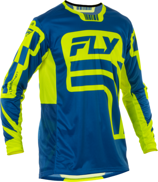 FLY RACING YOUTH LITE LANCER JERSEY NAVY/HI-VIS YXL - 378-725YXL