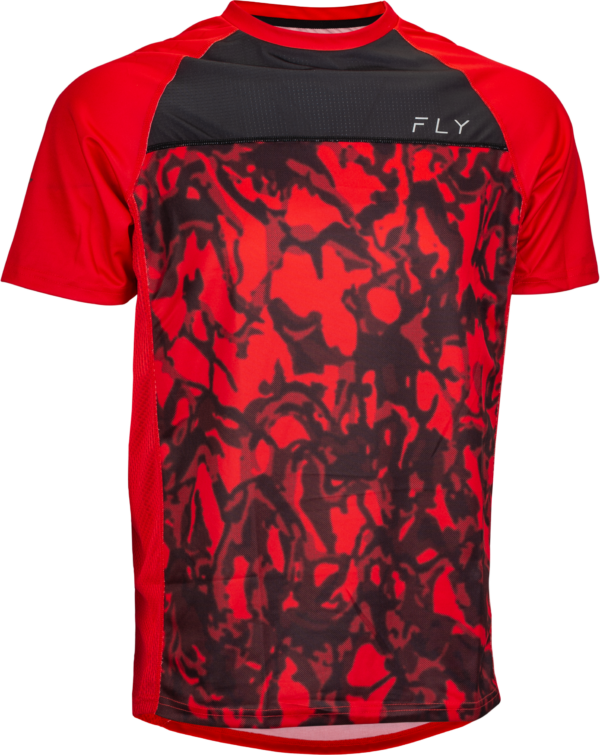 FLY RACING SUPER D JERSEY RED CAMO/BLACK SM - 352-8143S