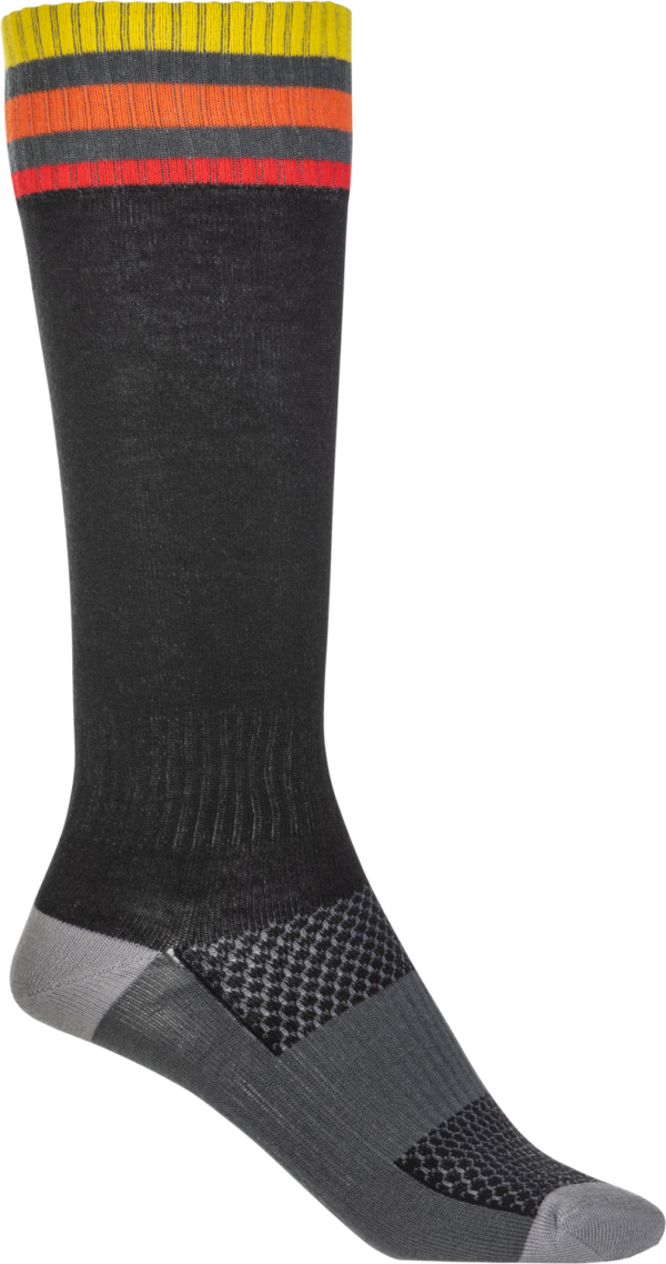 FLY RACING YOUTH MX SOCKS THIN BLACK - 350-0540Y