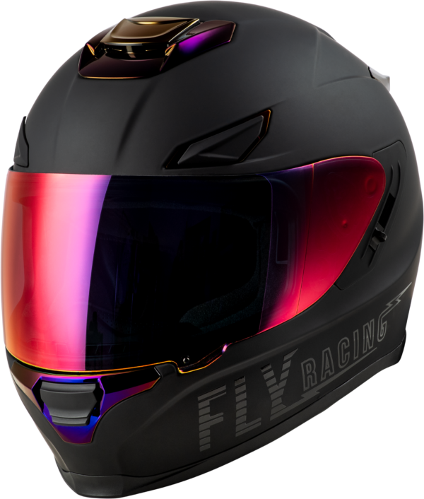 FLY RACING SENTINEL RECON HELMET MATTE BLACK/PURPLE CHROME XS - 73-8429XS