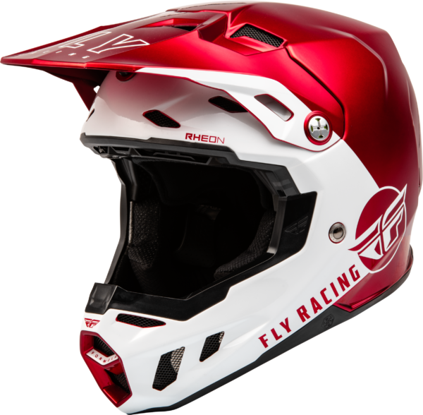 FLY RACING YOUTH FORMULA CC CENTRUM HELMET METALLIC RED/WHITE YL - 73-4323YL