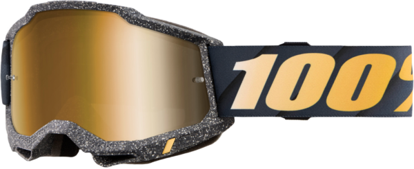 100-PERCENT ACCURI 2 GOGGLE RISLAND MIRROR TRUE GOLD LENS - 50014-00052