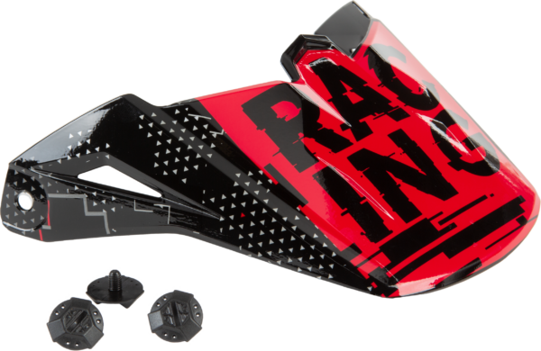 FLY RACING YOUTH KINETIC SCAN VISOR BLACK/RED - F73-88211