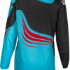 FLY RACING YOUTH F-16 JERSEY CYAN/BLACK/RED YXL - 378-221YXL - Image 2