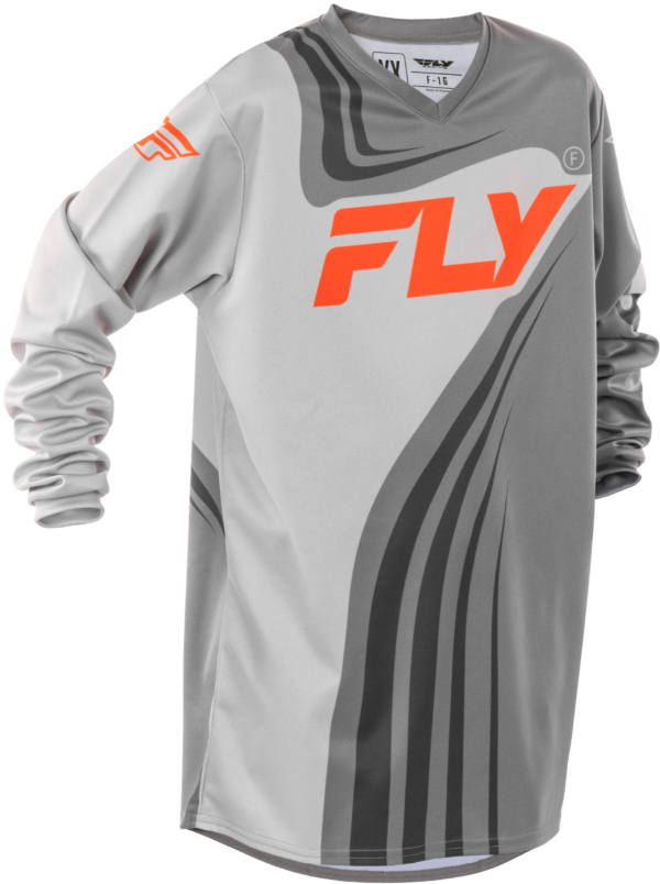 FLY RACING YOUTH F-16 JERSEY GREY/ORANGE YXL - 378-223YXL