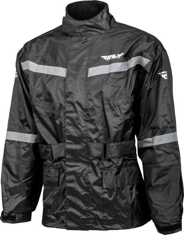 FLY RACING 2-PIECE RAIN SUIT BLACK LG - 479-8017L