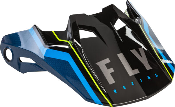 FLY RACING FORMULA CARBON AXON HELMET VISOR BLACK/BLUE  YL-SM - 73-4726S