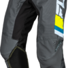 FLY RACING YOUTH KINETIC PRIX PANTS ICE GREY/CHARCOAL/HI-VIS SZ 18 - 377-43118 - Image 4