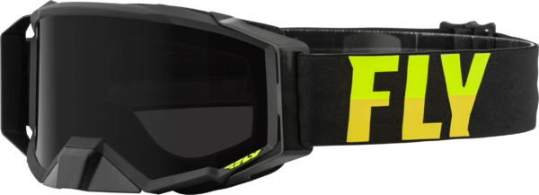 FLY RACING ZONE PRO W/C GOGGLE BLK/HI-VIS W/DARK SMOKE HYDRO LENS - 37-51873