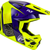 FLY RACING KINETIC RALLY HELMET HI-VIS/BLUE/BLACK LG - A0030579LG - Image 4