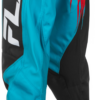 FLY RACING YOUTH F-16 PANTS CA/NY CYAN/BLACK/RED SZ 26 - C378-23126 - Image 2