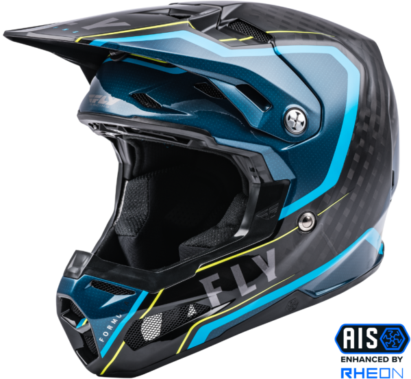 FLY RACING FORMULA CARBON AXON HELMET BLACK/BLUE  MD - 73-4420M