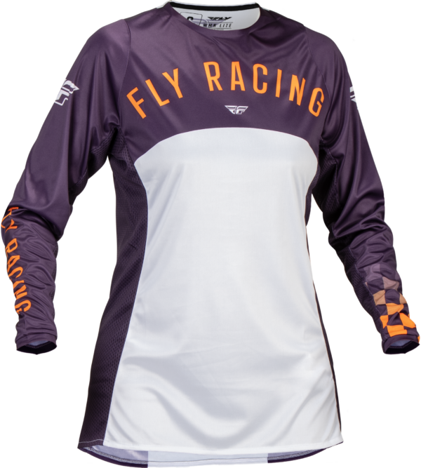 FLY RACING WOMEN'S LITE JERSEY DEEP PURPLE/WHT/NEON CORAL 2X - 377-6212X