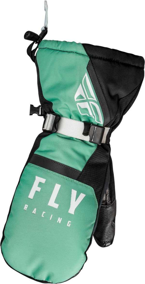 FLY RACING CASCADE MITTENS BLACK/MINT XS - 363-3932XS