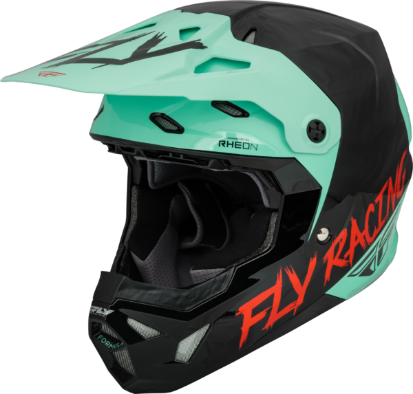 FLY RACING FORMULA CP S.E. RAVE HELMET BLACK/MINT/RED XS - 73-0034XS