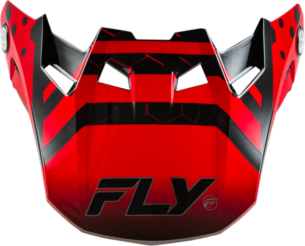 FLY RACING FORMULA CC TEKTONIC VISOR BLACK/RED/ORANGE MD/LG - 73-4338