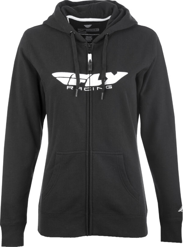 FLY RACING WOMEN'S FLY CORPORATE ZIP UP HOODIE BLACK 2X - 358-50902X