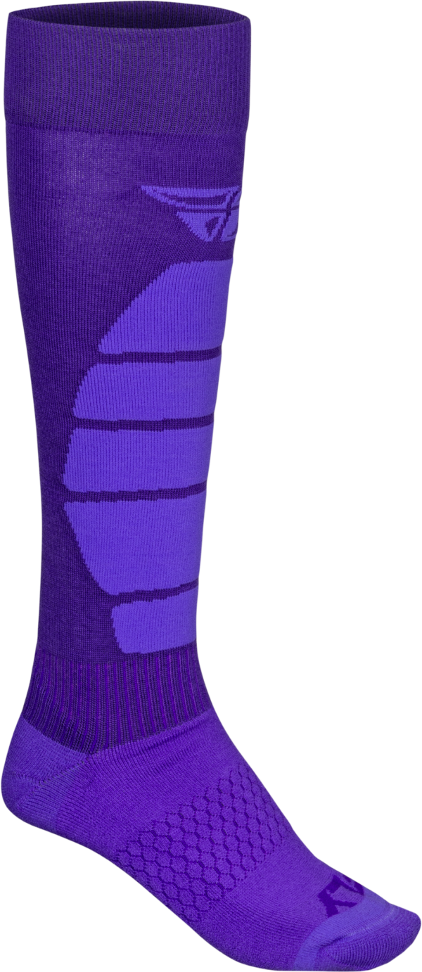 FLY RACING SNOW PERFORMANCE COOLMAX SOCK PURPLE SM/MD - 350-0578S